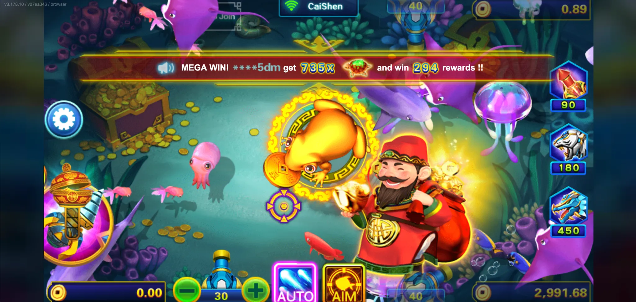 How to play 3D Fish Shooting Get Rich 9M